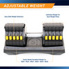 Adjustable Dumbbell System 6 Dumbbells-in-1 up to 50lbs ADDB-6198 | Marcy