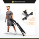 Adjustable Weight Bench with Six Position Mechanism  Circuit Fitness AMZ-617BN - Transport Wheels