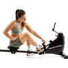 Compact Rowing Machine with Magnetic Resistance – XJ-6860RW  Marcy - Model Using Foot Strap
