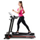 The Marcy Easy Folding Motorized Treadmill JX-651BW in use