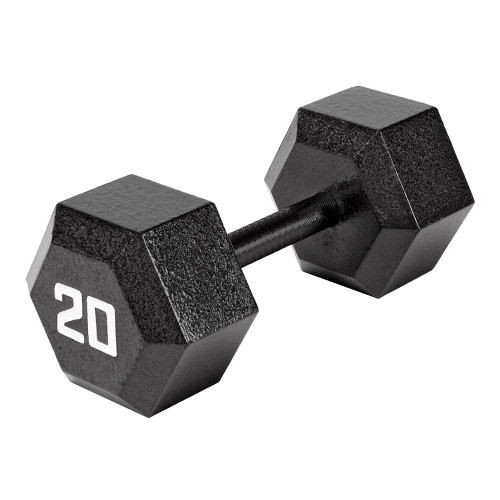 The Marcy 20 LB. Hex Dumbbell IV-2020 free weight optimizes your high intensity interval body building training