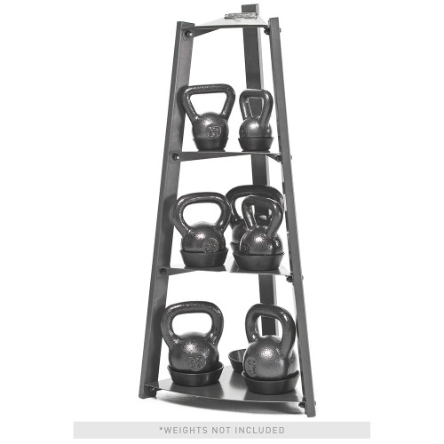 The Apex 3 Tier Kettlebell Rack VKBS-1N organizes your kettlebell set