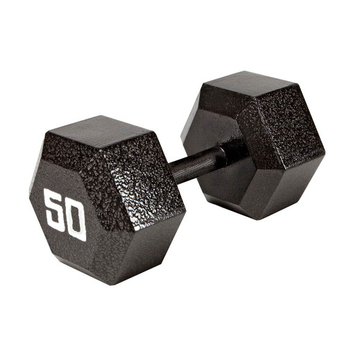 The Marcy 50 LB. Hex Dumbbell IV-2050 free weight optimizes your high intensity interval body building training
