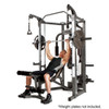 The Marcy Smith Machine SM-4008 in use - inclined bench press