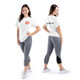 Marcy Box Logo T-Shirt - White - Small - Female Model