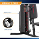 Marcy Home Gym System 150lb Weight Stack Machine  MWM-989 - Weight Stack Infographic