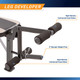 Marcy Olympic Multipurpose Weightlifting Workout Bench - MWB-449 features a leg developer 