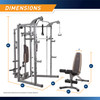 The Marcy Smith Machine SM-4008 - dimensions