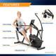 Marcy Pro Dual Action Cross Training Recumbent Exercise Bike with Arm Exercisers  Marcy Pro JX-7301 - Water Bottle Holder Infographic
