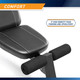 Best Workout Multi-Utility Weight Bench SB-10115 features a comfortable seat pad that is made of high density foam padding and upholstery 