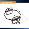 Olympic Hex Trap Bar  Shrug Bar with Raised Handles – Marcy HTB-6976 - Dimensions Infographic