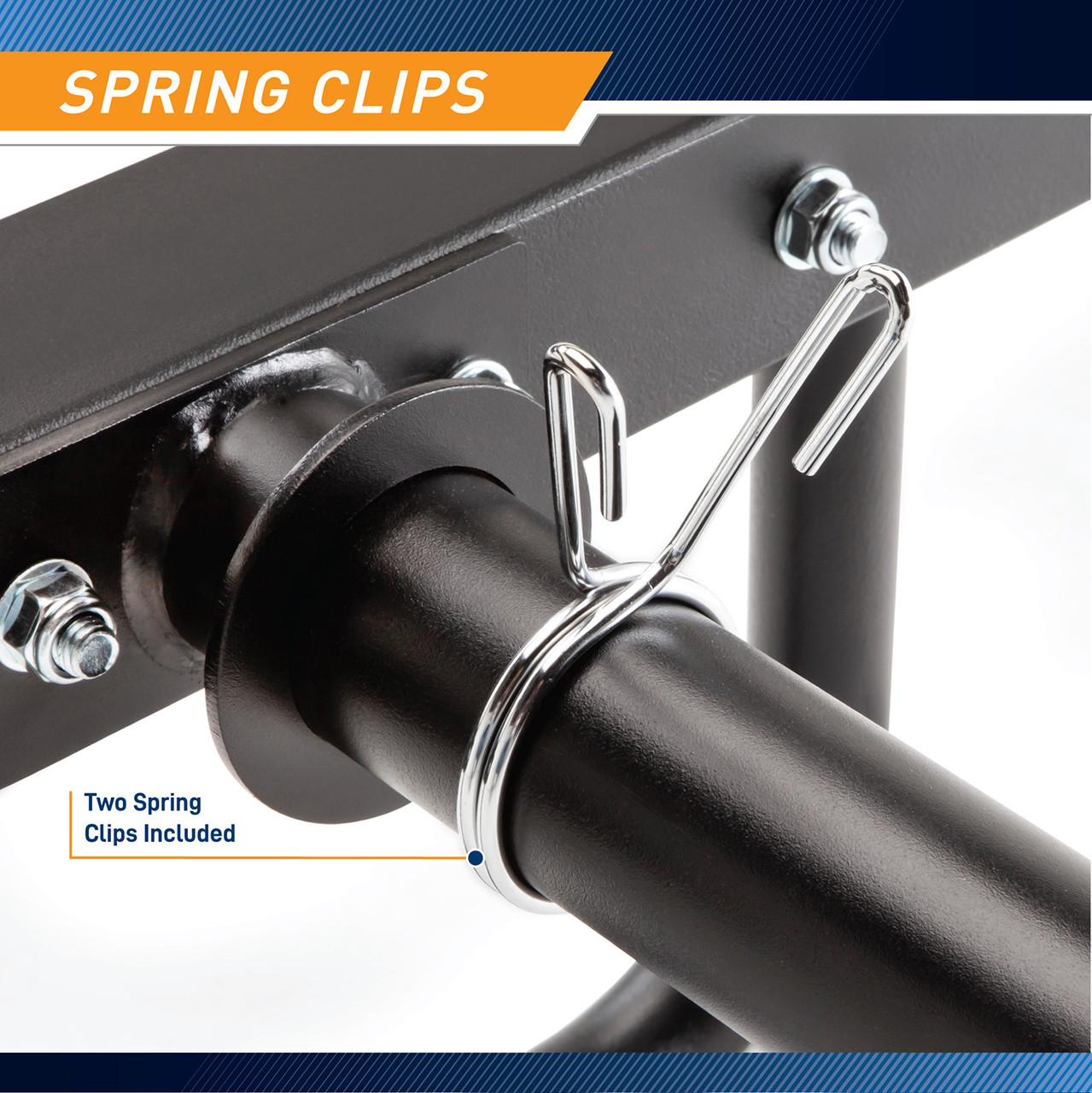Olympic Hex Trap Bar / Shrug Bar with Raised Handles – Marcy HTB-6976 two Olympic Spring Clips Included