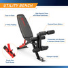Power Cage System with Adjustable Weight Bench – SM-7393 Marcy - Infographic - Utility Bench