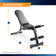 The Marcy Multi-Purpose Bench SB-228 - Dimensions