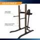The Power Tower SteelBody STB-98501 has adjustable bars for tricep dips and push ups  for a full body workout 