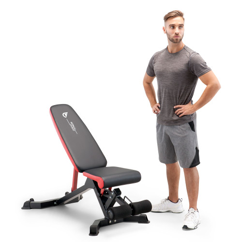 Utility Weight Bench with 5-Position Adjustable Seat  Circuit Fitness AMZ-563BN - With Model
